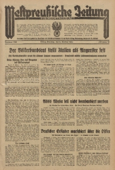 Westpreussische Zeitung, Nr. 235 Dienstag 8 Oktober 1935, 12. Jahrgang