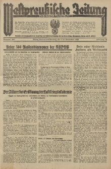 Westpreussische Zeitung, Nr. 257 Sonnabend/Sonntag 2/3 November 1935, 12. Jahrgang