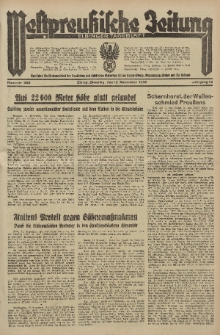 Westpreussische Zeitung, Nr. 265 Dienstag 12 November 1935, 12. Jahrgang