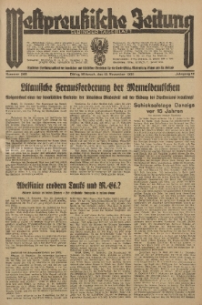Westpreussische Zeitung, Nr. 266 Mittwoch 13 November 1935, 12. Jahrgang
