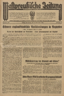 Westpreussische Zeitung, Nr. 267 Donnerstag 14 November 1935, 12. Jahrgang