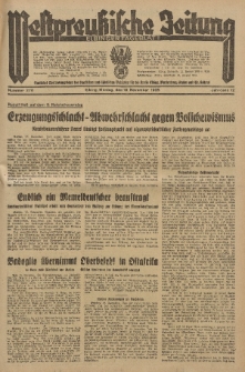 Westpreussische Zeitung, Nr. 270 Montag 18 November 1935, 12. Jahrgang