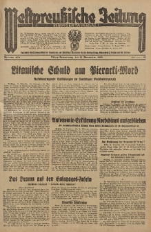 Westpreussische Zeitung, Nr. 272 Donnerstag 21 November 1935, 12. Jahrgang