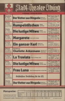 Stadt-Theater Elbing (21-29.I.1939)