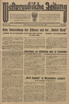 Westpreussische Zeitung, Nr. 278 Donnerstag 28 1935, 12. Jahrgang