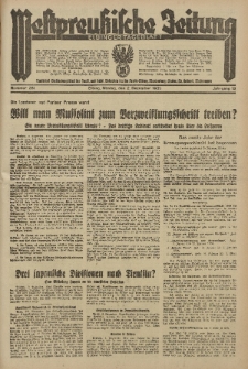 Westpreussische Zeitung, Nr. 281 Montag 2 December 1935, 12. Jahrgang