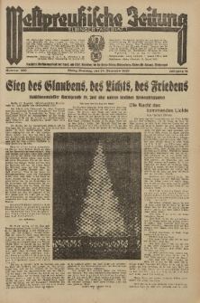 Westpreussische Zeitung, Nr. 300 Dienstag 24 December 1935, 12. Jahrgang