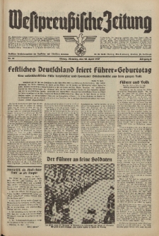 Westpreussische Zeitung, Nr. 91 Dienstag 20 April 1937, 6. Jahrgang