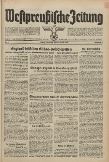 Westpreussische Zeitung, Nr. 97 Dienstag 27 April 1937, 6. Jahrgang