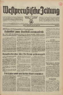 Westpreussische Zeitung, Nr. 99 Donnerstag 29 April 1937, 6. Jahrgang