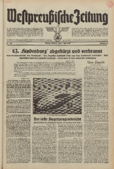 Westpreussische Zeitung, Nr. 104 Freitag 7 Mai 1937, 6. Jahrgang