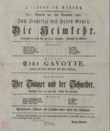 Die Heimkehr. Der Sänger und der Schneider