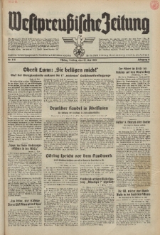 Westpreussische Zeitung, Nr. 115 Freitag 21 Mai 1937, 6. Jahrgang