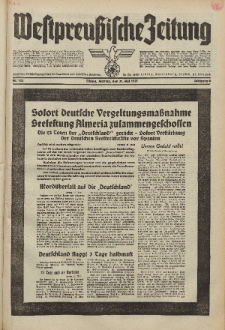 Westpreussische Zeitung, Nr. 123 Montag 31 Mai 1937, 6. Jahrgang