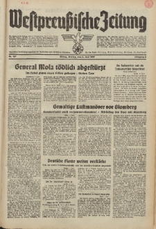 Westpreussische Zeitung, Nr. 127 Freitag 4 Juni 1937, 6. Jahrgang