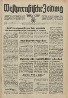 Westpreussische Zeitung, Nr. 134 Sonnabend/Sonntag 12/13 Juni 1937, 6. Jahrgang