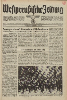 Westpreussische Zeitung, Nr. 138 Donnerstag 17 Juni 1937, 6. Jahrgang