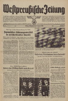 Westpreussische Zeitung, Nr. 3 Mittwoch 4 Januar 1939, 8. Jahrgang