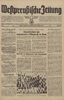 Westpreussische Zeitung, Nr. 6 Sonnabend/Sonntag 7/8 Januar 1939, 8. Jahrgang