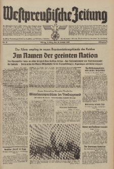 Westpreussische Zeitung, Nr. 11 Freitag 13 Januar 1939, 8. Jahrgang