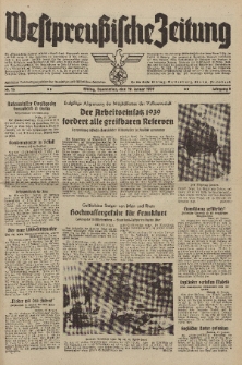 Westpreussische Zeitung, Nr. 16 Donnerstag 19 Januar 1939, 8. Jahrgang