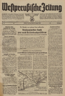 Westpreussische Zeitung, Nr. 17 Freitag 20 Januar 1939, 8. Jahrgang