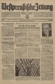 Westpreussische Zeitung, Nr. 19 Montag 23 Januar 1939, 8. Jahrgang