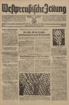 Westpreussische Zeitung, Nr. 19 Montag 23 Januar 1939, 8. Jahrgang