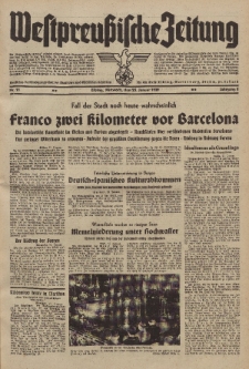 Westpreussische Zeitung, Nr. 21 Mittwoch 25 Januar 1939, 8. Jahrgang