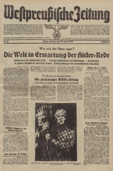 Westpreussische Zeitung, Nr. 25 Montag 30 Januar 1939, 8. Jahrgang