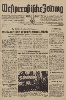 Westpreussische Zeitung, Nr. 27 Mittwoch 1 Februar 1939, 8. Jahrgang