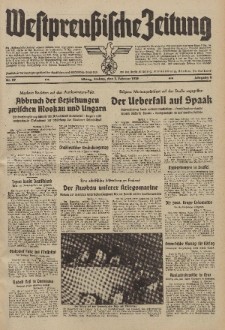 Westpreussische Zeitung, Nr. 29 Freitag 3 Februar 1939, 8. Jahrgang