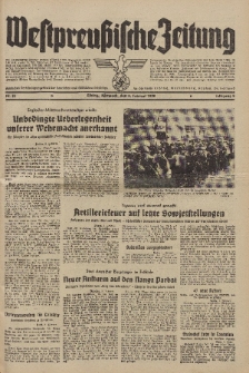 Westpreussische Zeitung, Nr. 33 Mittwoch 8 Februar 1939, 8. Jahrgang