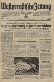 Westpreussische Zeitung, Nr. 34 Donnerstag 9 Februar 1939, 8. Jahrgang