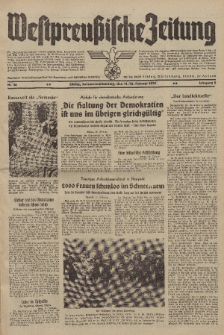 Westpreussische Zeitung, Nr. 36 Sonnabend/Sonntag 11/12 Februar 1939, 8. Jahrgang