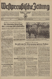 Westpreussische Zeitung, Nr. 38 Dienstag 14 Februar 1939, 8. Jahrgang
