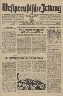 Westpreussische Zeitung, Nr. 40 Donnerstag 16 Februar 1939, 8. Jahrgang