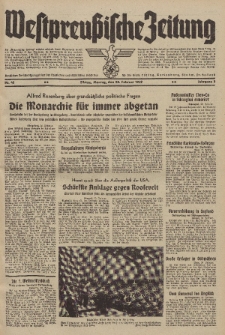 Westpreussische Zeitung, Nr. 43 Montag 20 Februar 1939, 8. Jahrgang
