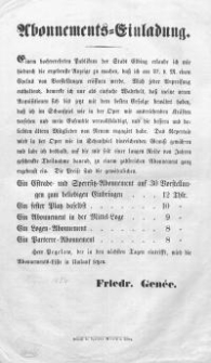 Abonnements-Einladung (27.VIII.1854)