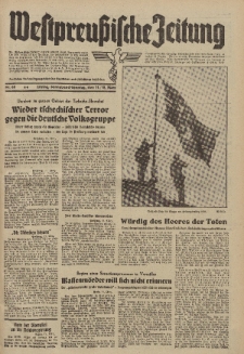 Westpreussische Zeitung, Nr. 60 Sonnabend/Sonntag 11/12 März 1939, 8. Jahrgang