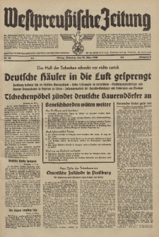 Westpreussische Zeitung, Nr. 62 Dienstag 14 März 1939, 8. Jahrgang