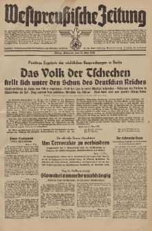 Westpreussische Zeitung, Nr. 63 Mittwoch 15 März 1939, 8. Jahrgang