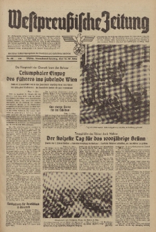 Westpreussische Zeitung, Nr. 66 Sonnabend/Sonntag 18/19 März 1939, 8. Jahrgang