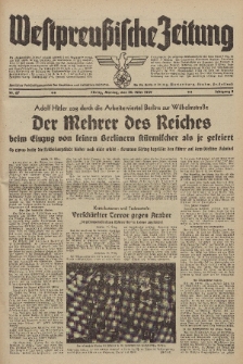 Westpreussische Zeitung, Nr. 67 Montag 20 März 1939, 8. Jahrgang