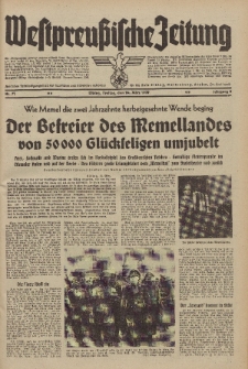 Westpreussische Zeitung, Nr. 71 Freitag 24 März 1939, 8. Jahrgang