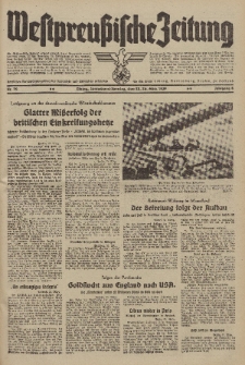 Westpreussische Zeitung, Nr. 72 Sonnabend/Sonntag 25/26 März 1939, 8. Jahrgang