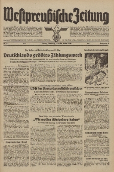 Westpreussische Zeitung, Nr. 74 Dienstag 28 März 1939, 8. Jahrgang