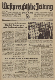 Westpreussische Zeitung, Nr. 81 Mittwoch 3 April 1939, 8. Jahrgang
