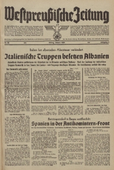 Westpreussische Zeitung, Nr. 83 Ostern (8-10) April 1939, 8. Jahrgang