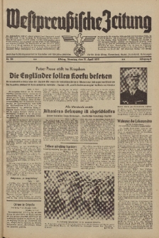Westpreussische Zeitung, Nr. 84 Dienstag 11 April 1939, 8. Jahrgang